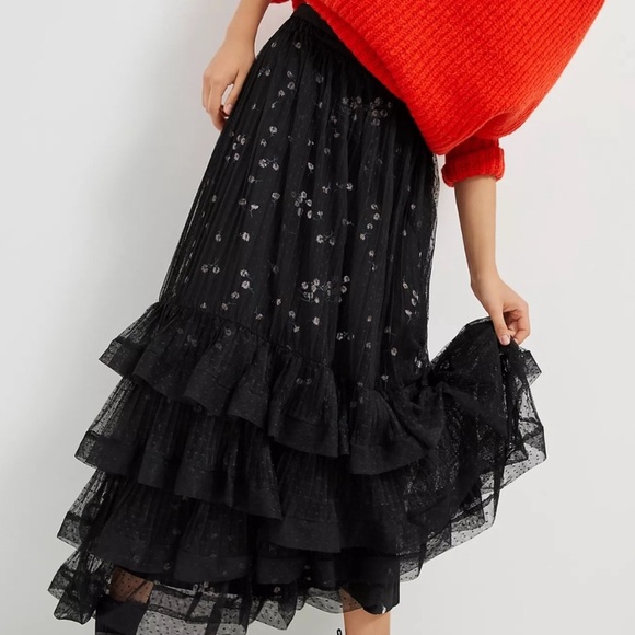 Anthropologie Dresses & Skirts - Anthropologie Luciana Tiered Tulle Maxi Skirt